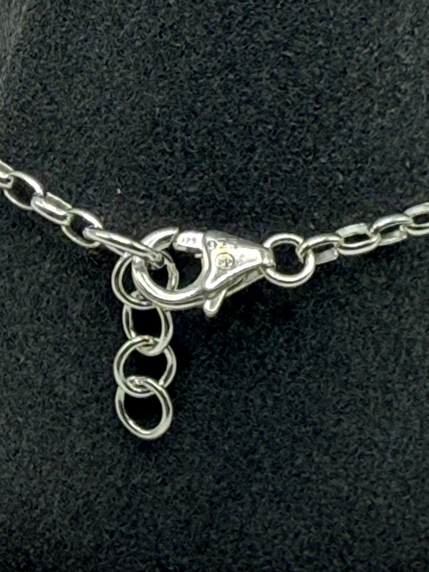 925 Sterling Silver Guadalupe and Cross Adjustable Bracelet