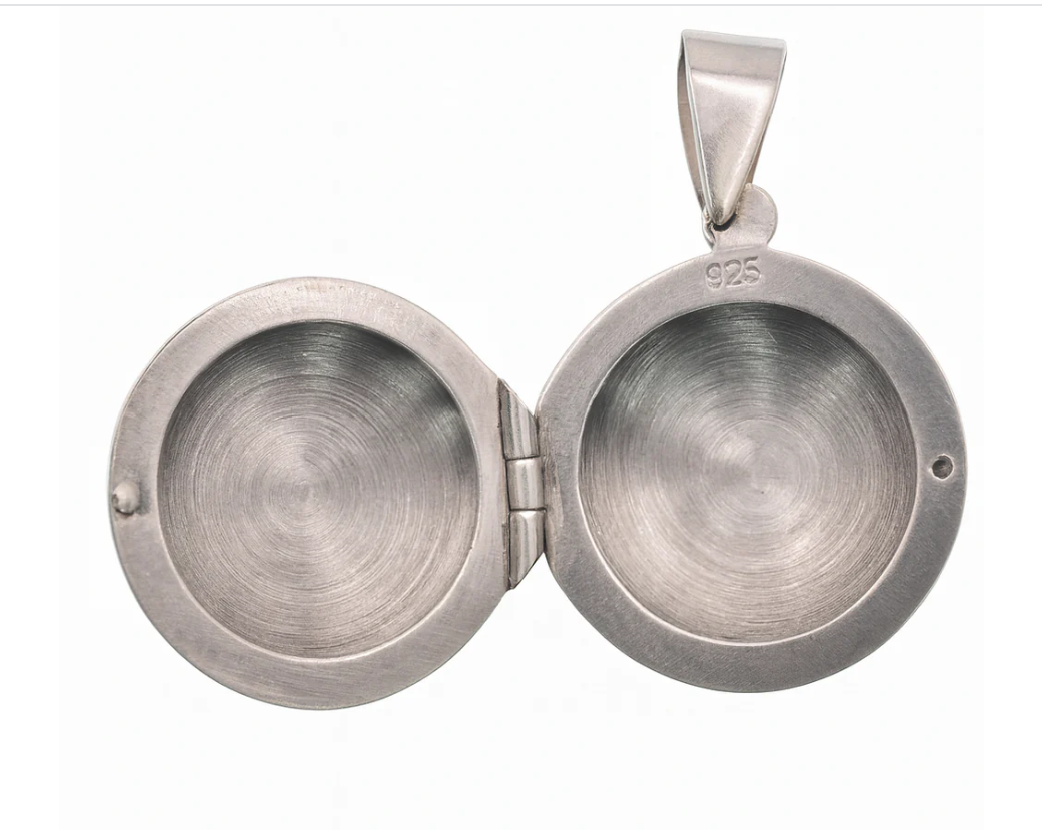 925 Sterling Silver High Polished Round Locket