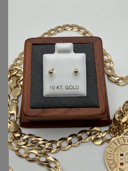 10K Gold Baby Stud Earrings