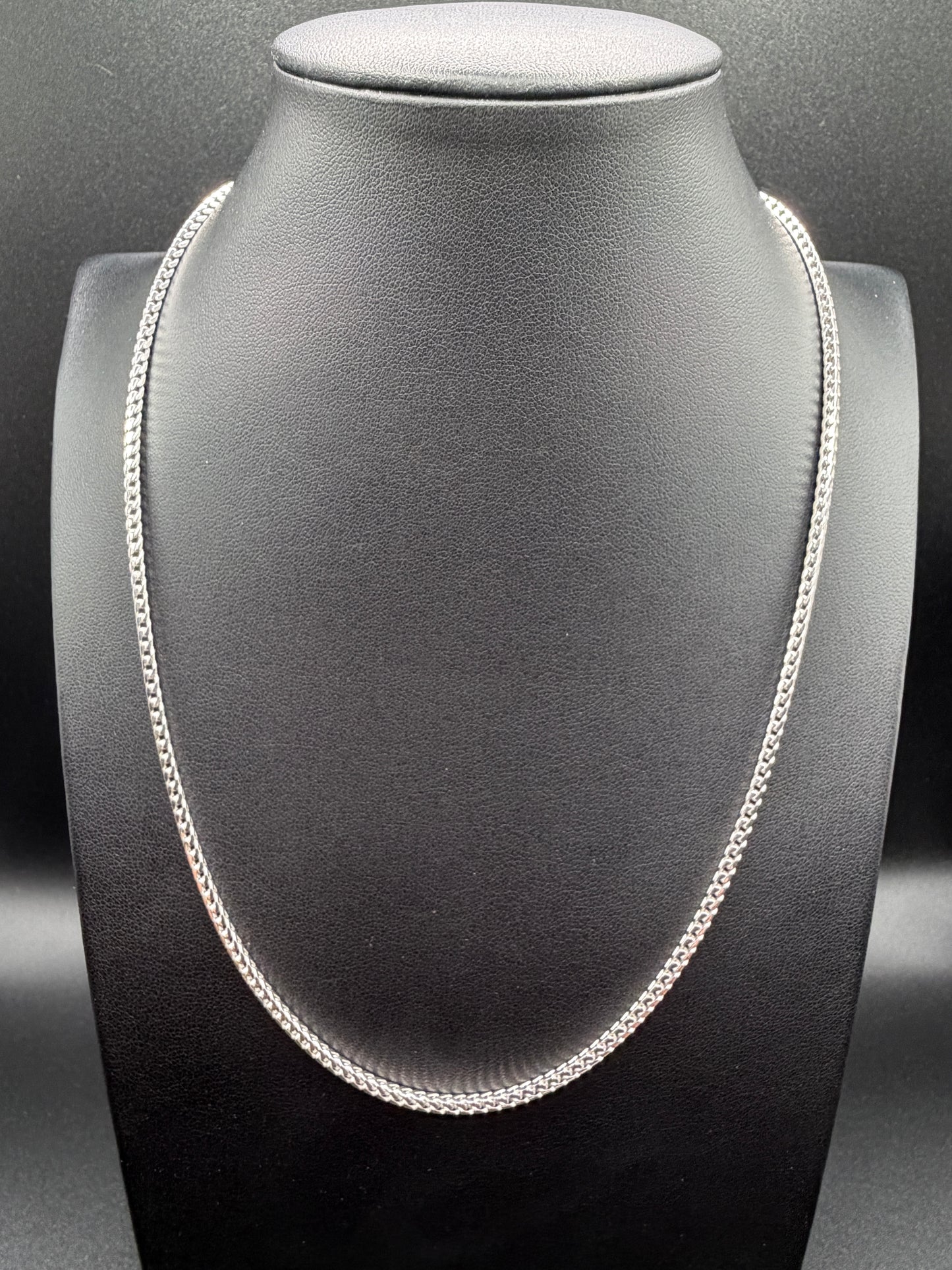 925 Silver 2.3mm Franco 22" Chain