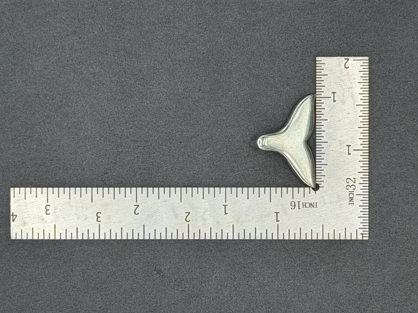 925 Silver Basic Whale Tale Charm
