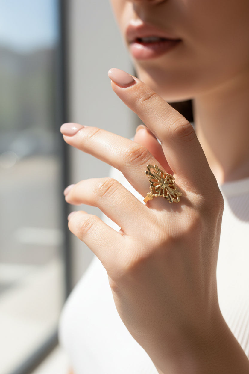 10K Gold Filigree Ring