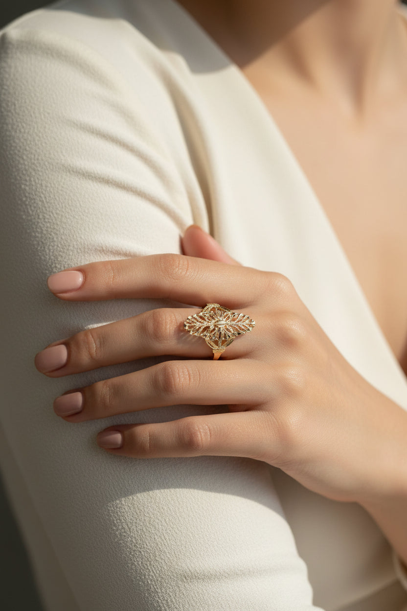 10K Gold Filigree Ring