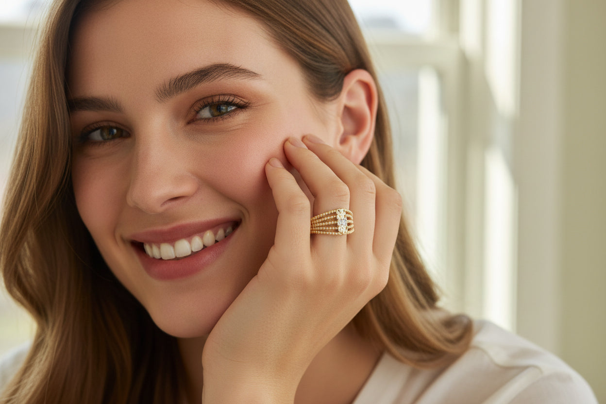 10K Gold Heart Ring