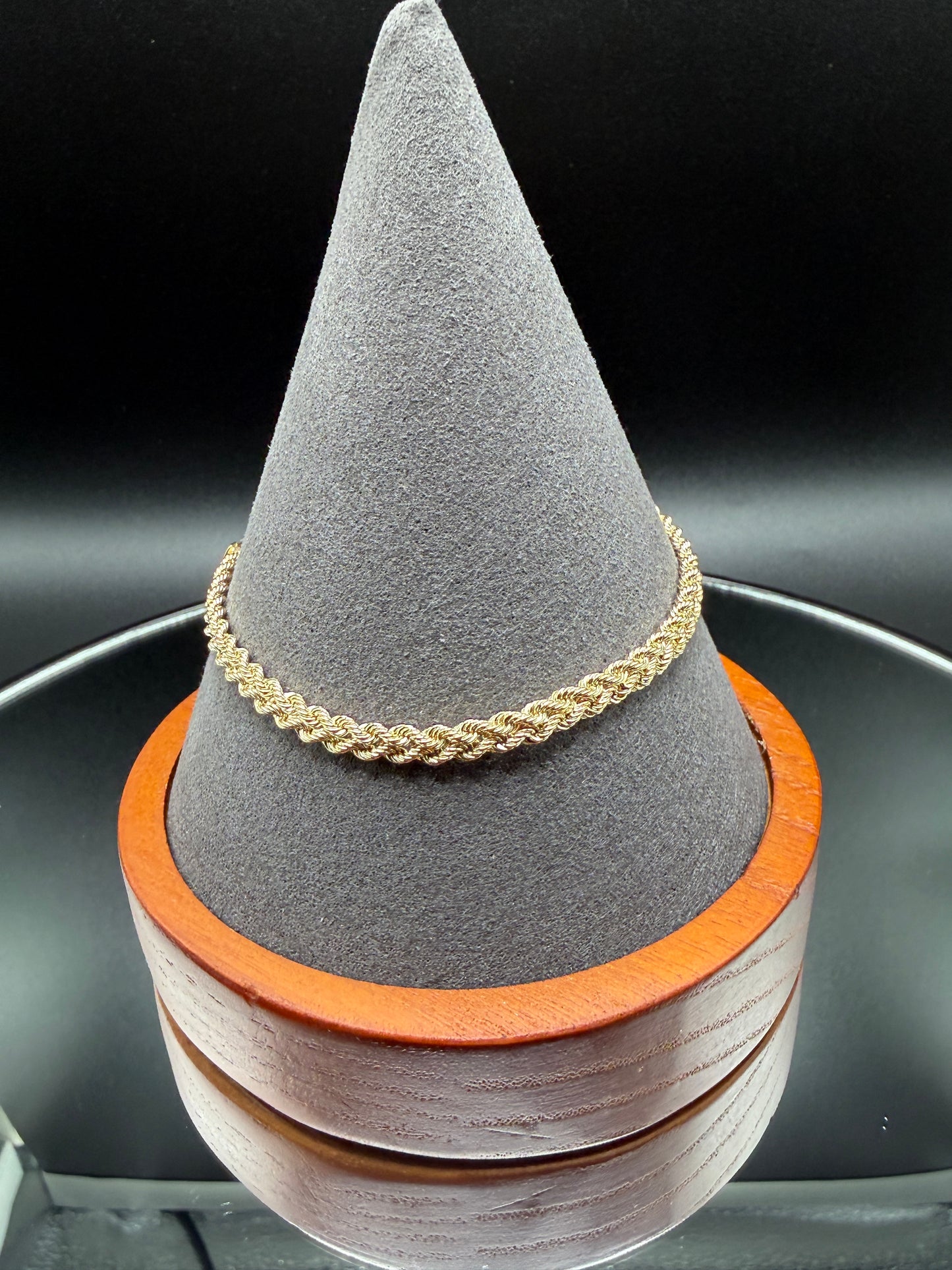 10K Gold Hollow Double Rope Bracelet
