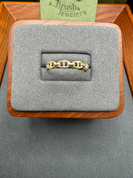 10K Gold Mariner Style Ring