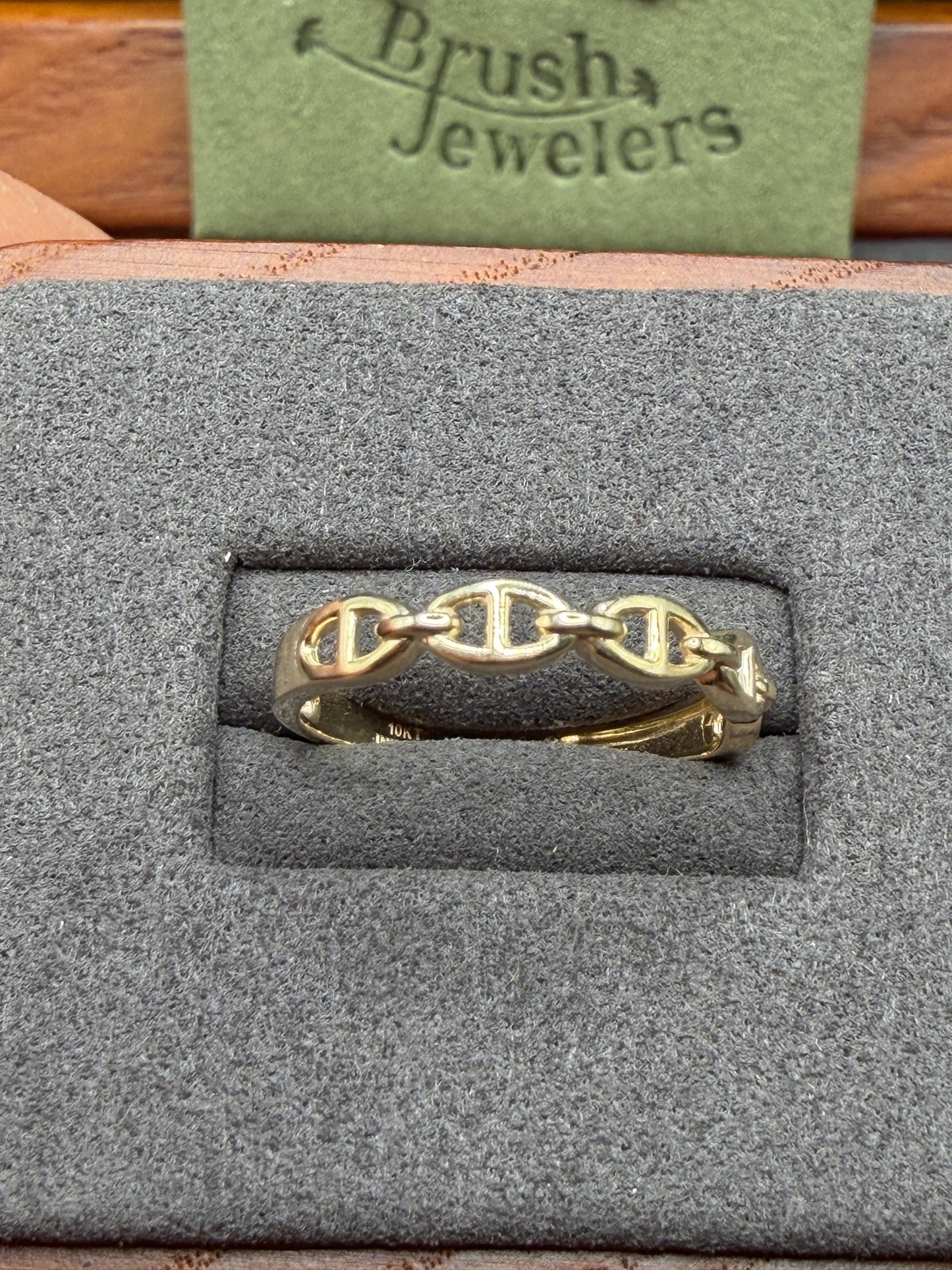 10K Gold Mariner Style Ring