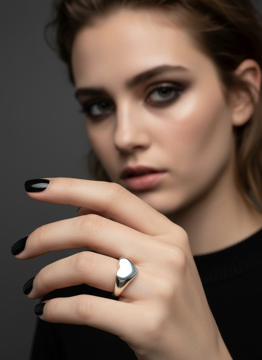 925 Sterling Silver Heart Ring
