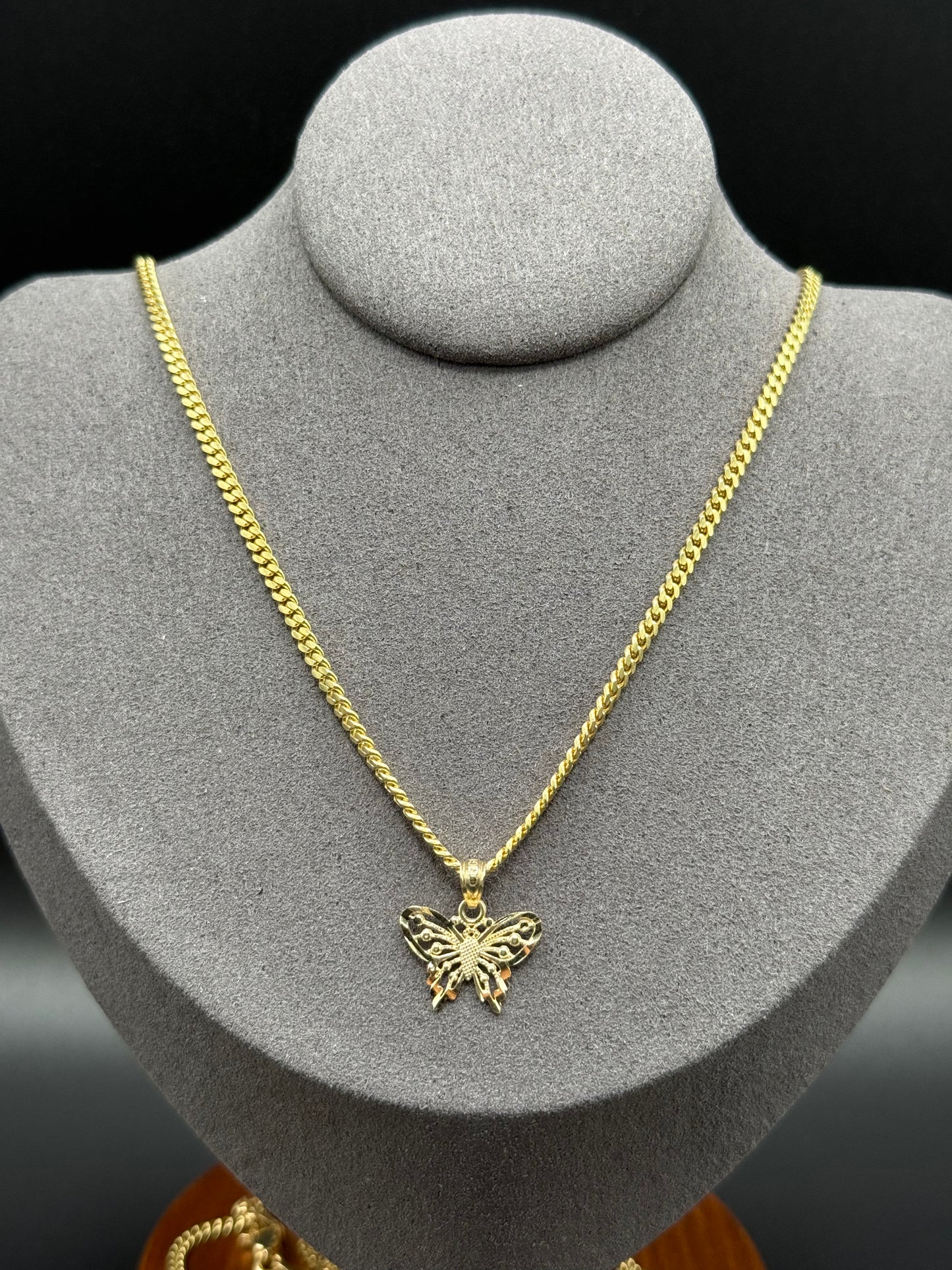 10K Gold Butterfly Charm