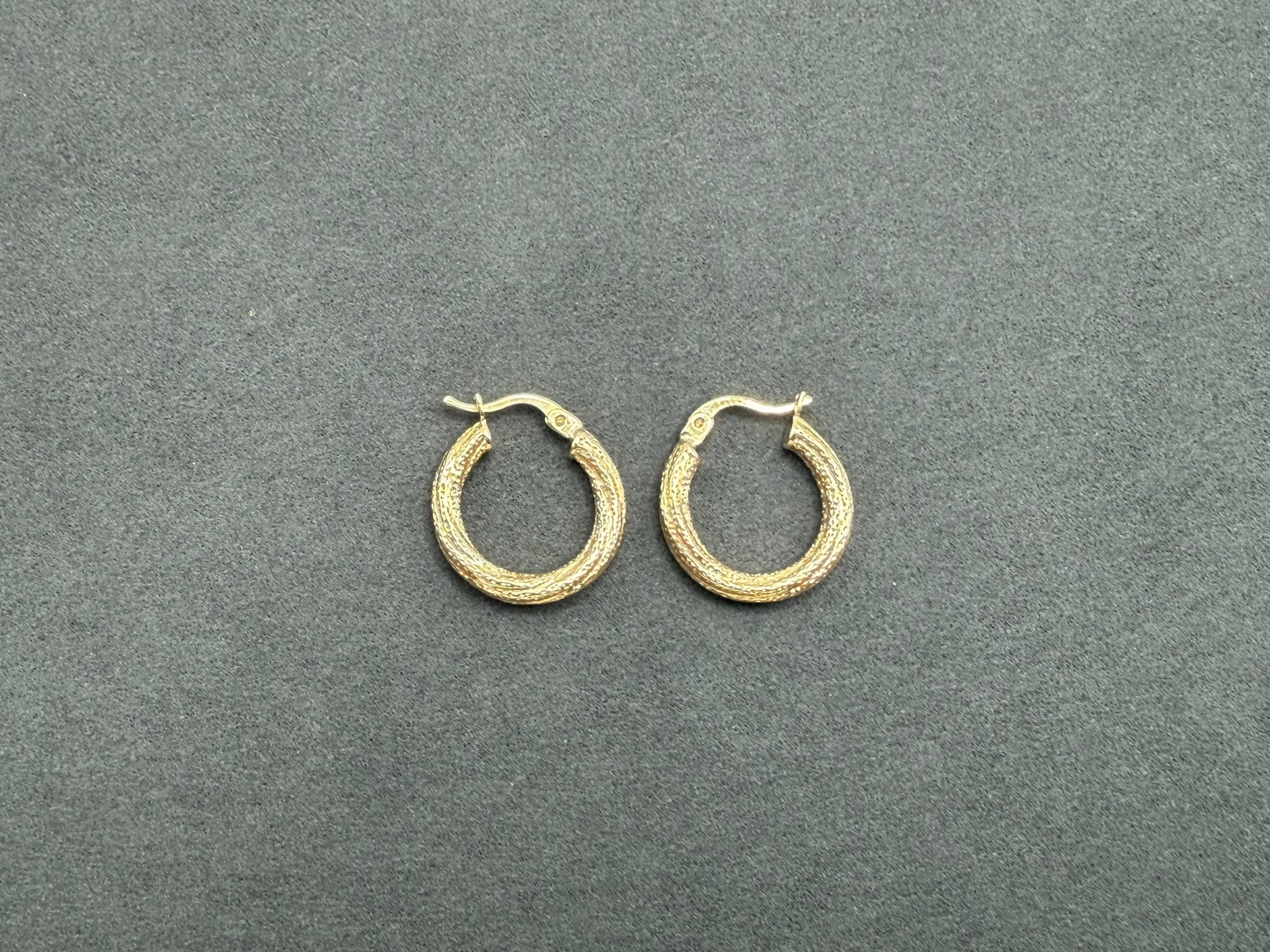 10K Gold Fancy Hoop Earrings