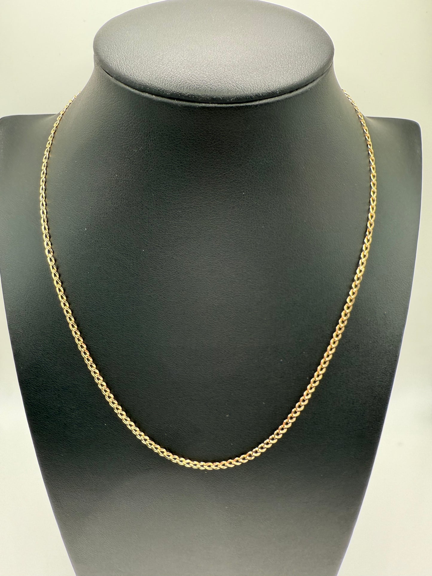 14K Gold 2MM 20" Solid Curb Chain