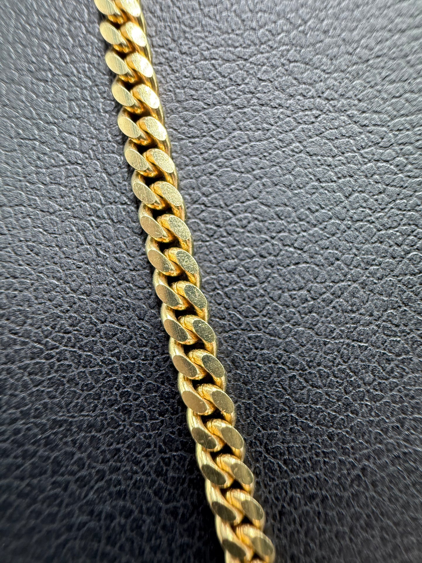 14K Gold 2MM 18" Solid Miami Cuban Chain