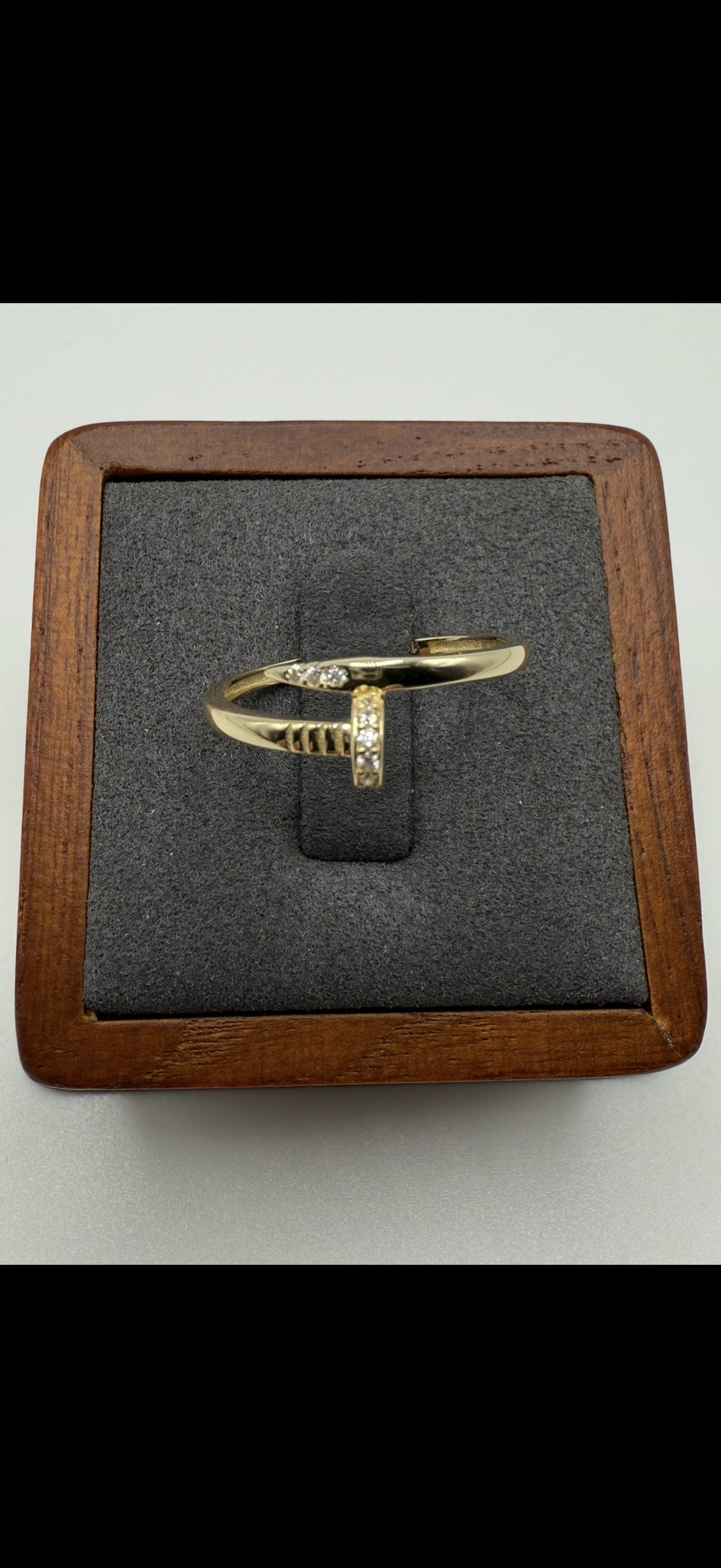 10K Gold Nail Ring