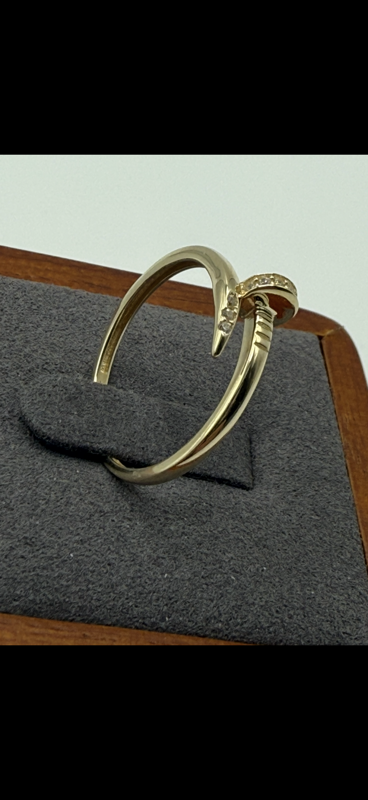 10K Gold Nail Ring