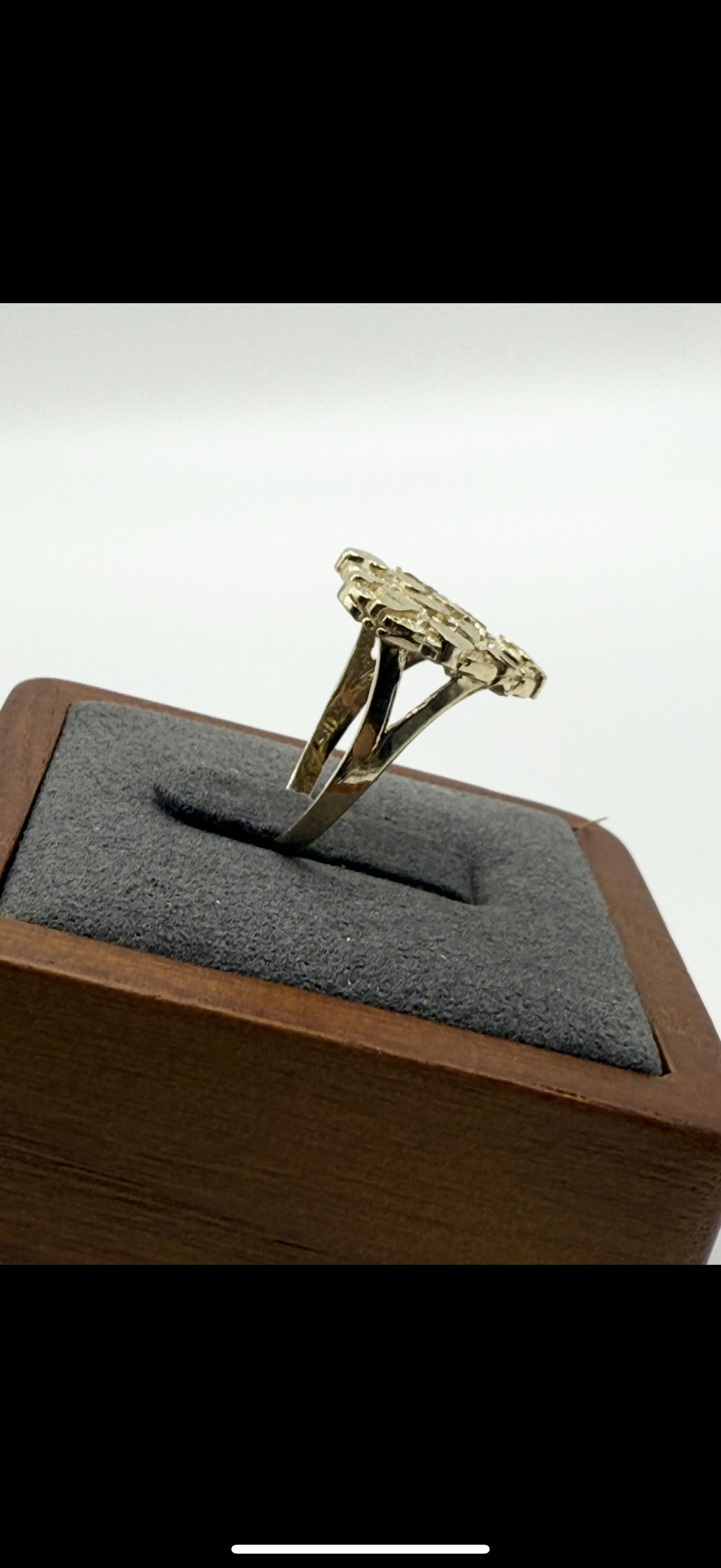 10K Gold Heart Nugget Ring