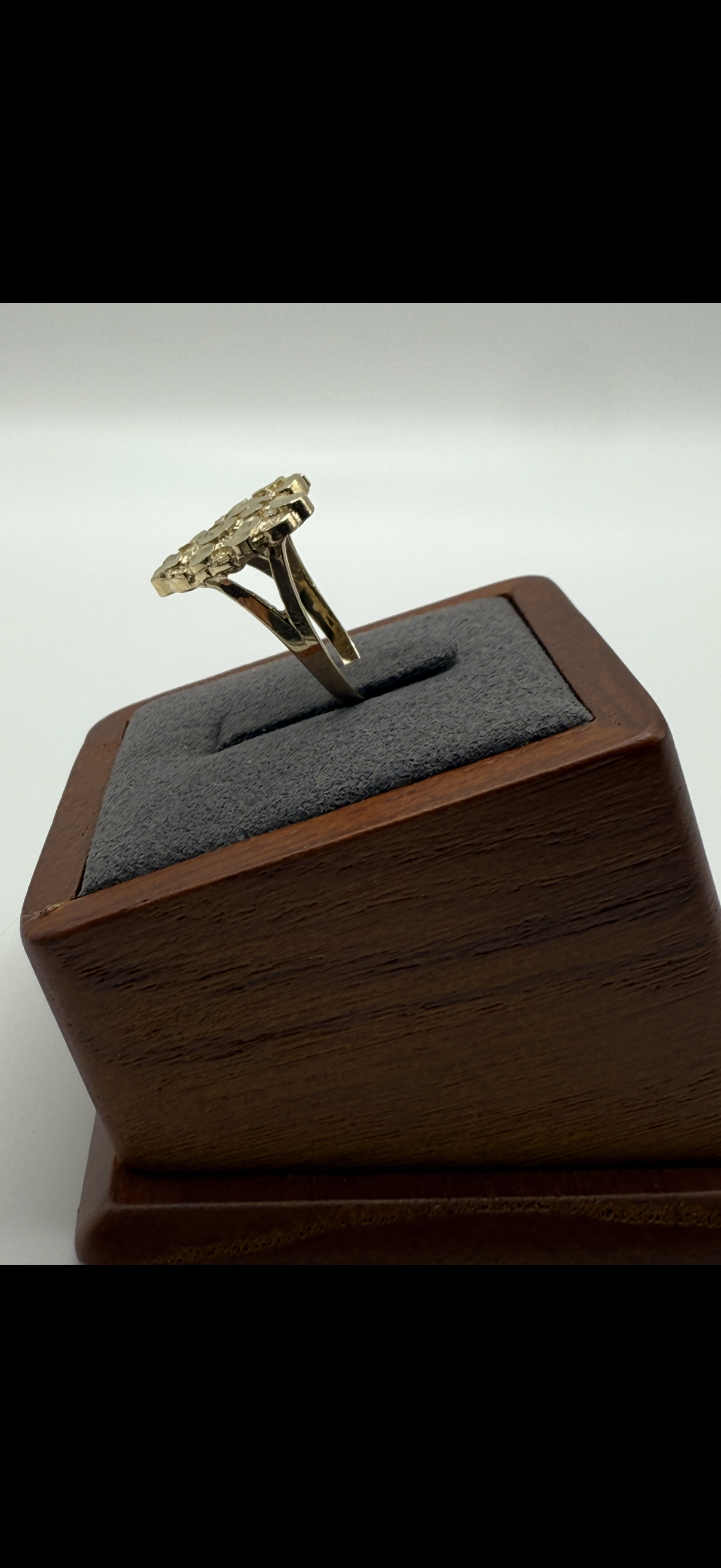 10K Gold Heart Nugget Ring