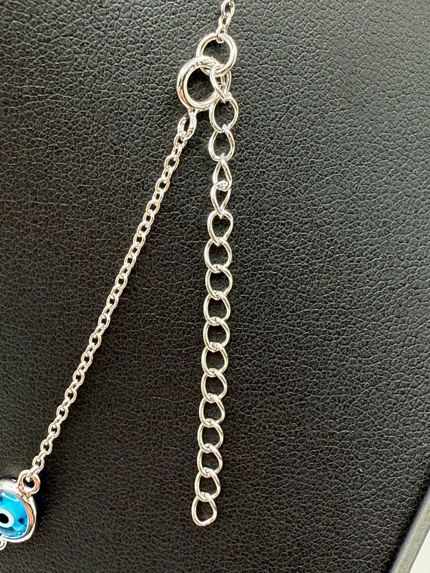 925 Sterling Silver Evil Eye by the Yard Necklace