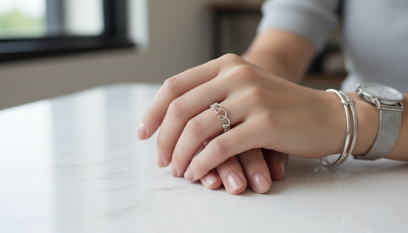 925 Sterling Silver Crown Design Ring