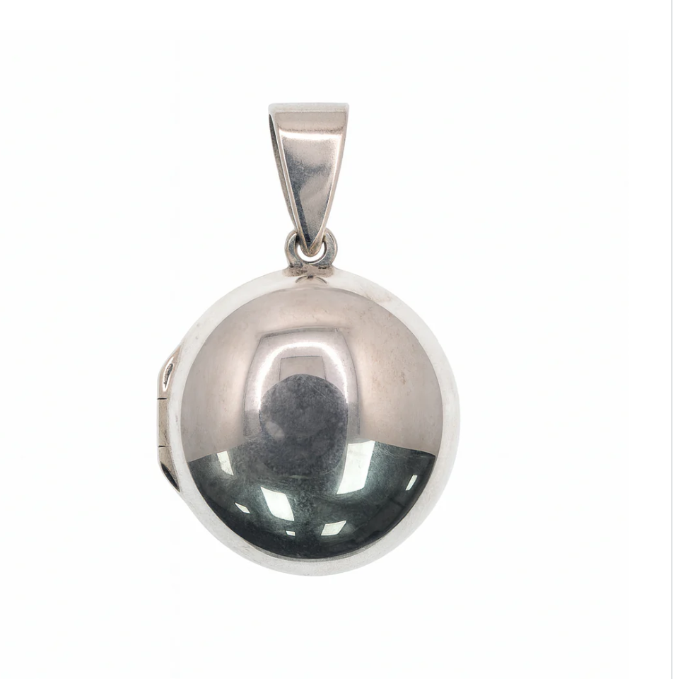 925 Sterling Silver High Polished Round Locket