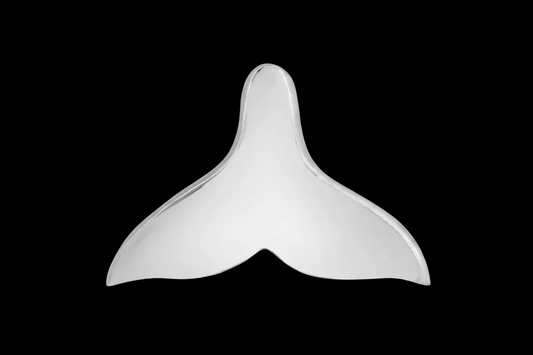 925 Silver Basic Whale Tale Charm