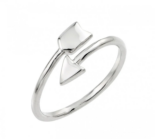 Silver 925 Rhodium Plated Arrow Ring