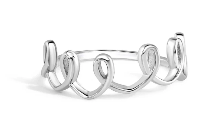 925 Sterling Silver Crown Design Ring